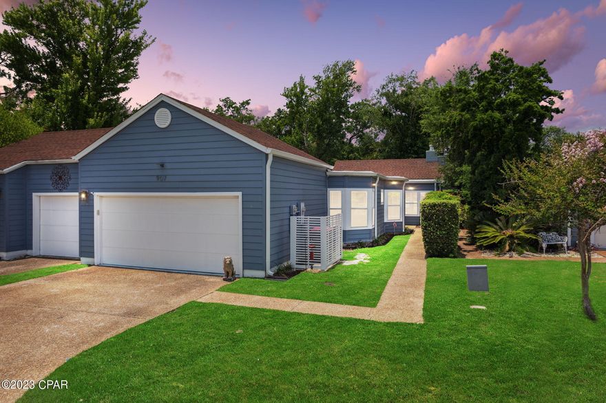 Welcome home to the beautiful and highly desirable Bay Point Community! The  Sellers offer this beautiful 2,000 sq. ft. 3 bedroom, 2.5 bathroom property with walk-in closet space, jack and jill bathroom, large family room, separate dining room, and reading room or Peloton-friendly fitness room space. The home is settled along a cul-de-sac within the gated community. It features a wet bar, wood-burning fireplace, a peaceful atrium area and this is in addition to the outdoor patio area overlooking the 17th hole of the the Nicklaus 18 hole golf courses. The layout is split yet very open allowing space for creativity in your decorating options. Bay Point has many amenities that its residents enjoy such as 24-hour security, walking trails, a marina, and it is home to the Bay Point Billfish Tournament, which made its return in 2023. 

The home is already primed for entertaining your future guests! There are MANY upgrades to the property so grab your favorite Realtor and come see your future home!