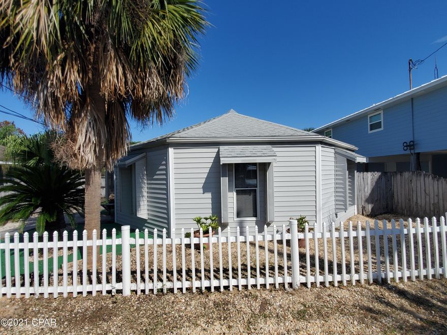 Investment opportunity is knocking with this duplex situated just steps to the Gulf of Mexico! Located in the South Lagoon neighborhood, the property consists of two separate buildings. Each unit has 2 bedrooms, 1 bathroom. Screened enclosure connects the buildings and a private screened enclosure on the back unit, providing two separate covered outdoor areas for each unit to enjoy! Shared laundry in the screened area between the two buildings. The front unit was recently updated with new kitchen cabinets and counter tops. Both units are in good shape and tenant occupied. Ceramic tile flooring throughout both duplexes. These could easily be made into vacation rental income properties or long term rental investments. All measurements are approximate, please verify if important.