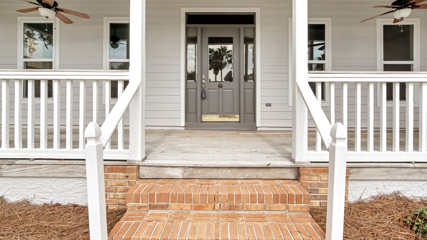 Stylishly  designed home that gives an immediate impression of  southern hospitality with the large covered front porch. Relaxing in a rocker with a good read in the morning breeze is just another day in paradise! The backyard has the feel of  a tropical paradise with a screened in pool and  spacious open patio. The covered porch makes for a great space for that family BBQ and chill time. The home is equipped with 10 ft ceilings, crown molding and a  spacious living room with a cozy fireplace. The well equipped kitchen has two ovens and a light and airy breakfast area to compliment the larger dining room area .The master suite has  French door access to the pool, a huge walk in closet, jetted tub and separate shower. This home has been recently updated with a new dimensional shingle roof, all new windows, new hardy siding, freshly painted inside and out, new sprinkler system and plush zoysia yard, complimented with tropical landscaping.