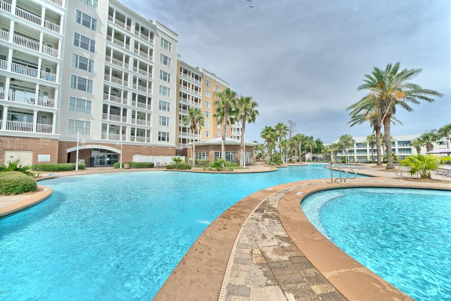 This Bay Point Reflections 6th floor unit has spectacular views of St Andrews State Park and Grand Lagoon and pool! This unit is in pristine condition. The property is on the rental program and has good rental history. Enjoy Serenity Spa on first floor for your convenience. Tennis courts, Jack Nicklaus course and restaurants all on Bay Point property. The Bay Point HOA fees are 1325 annually and Condo association are 450 monthly.