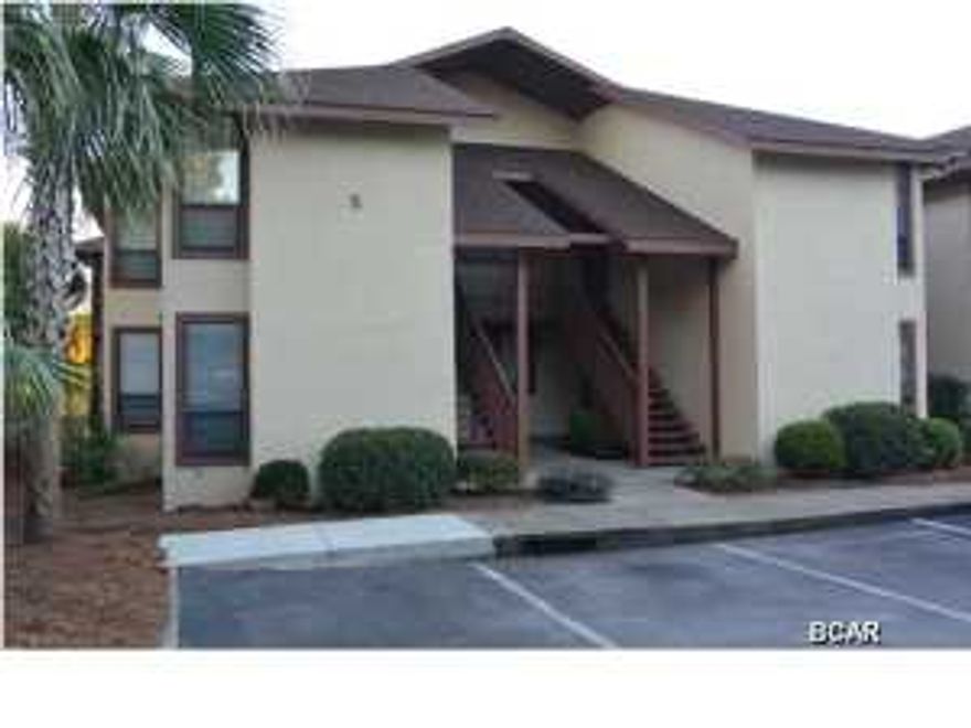 First floor Lagoon front 2 bedroom, 2 bathroom unit has plenty of natural light and an open floor plan to take advantage of the great Lagoon views. The complex offers a serene setting away from the hustle and bustle of Thomas Drive, but close enough to enjoy everything the Beach has to offer. Complex amenities include boat, trailer and jet-ski storage area, pool, grill area, lush landscaping and docks. The unit has been newly painted and new carpet installed in the bedrooms the balance of the unit is ceramic tile. Owner financing is offered at 6%, $30,000 down, 30 year amortization and a 5 year balloon. Call today for a showing! Owner is a licensed Real Estate broker