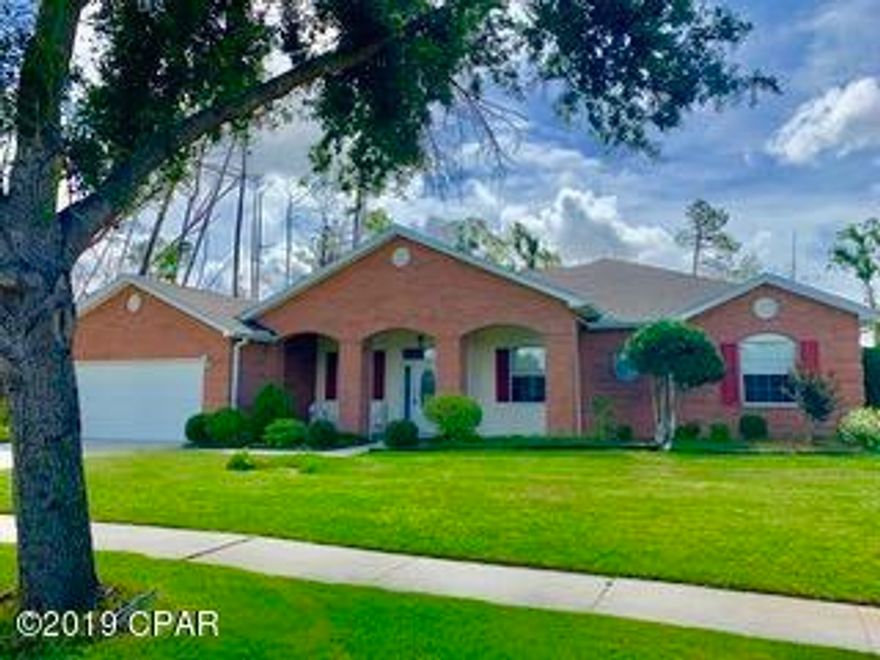 Here's a great opportunity to own in the desirable Woodrun Subdivision.  This home has been meticulously maintained, with 3 bedrooms, plus an office (or 4th bedroom conversion)  and 2.5 baths, over 2200 SF, HUGE Corian kitchen, living room plus den, master suite with 3 closet dressing area and a 2 car garage.  A ''one-owner'' home, with many newer components such as HVAC, water heater and roof, in the past 5-6 years, plus it is one of the first homes built in this beautiful subdivision.  Everything is in top working condition and the lot is wonderfully manicured.  There is plenty of room for a pool and the lot is so private... it backs up to St Joe Land on 2 sides.  Terminix annual renewable bond in place/all brick/move in ready/ all electric, but can easily be switched to gas stove or fp