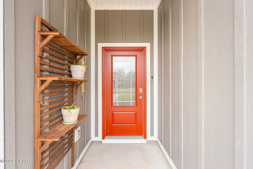 This home is the perfect example of taking a standard builder home and making it so much more! Not only is this an excellent floor plan with its very popular private mother-in-law suite and 3 car garage, but its quality upgrades will also be appreciated! The seller has added gutters, plantation shutters, upgraded light fixtures, trimmed out widows, built custom closet systems, installed additional cabinetry throughout, added wainscotting and so much more!  The garage is a big perk with its built-in work bench (or bar if you prefer) and pull-down screens. This upgrade is perfect for the mechanic or even having a gym in the garage. Fresh air, shade, no bugs and some privacy. The living area has an open layout with a proper dining space and eat in nook; take advantage of the space and utilize it how it fits you best. The kitchen has a tasteful tile backsplash, pantry shelving and a pantry outlet to save space for your appliances. The primary bedroom is a great size, and the en suite tub has been upgraded to a deep soaker. As a bonus there's a hidden wall safe in the closet for your valuables. With a full mother-in-law suite (living area, bedroom, w/i closet, and bath) and 2 additional bedrooms and baths, you'll have plenty of space for a growing family, roommates or guests. The backyard is fenced with gardening boxes ready to grow and fans on the patio will help you stay cool by the grill. Gas is already run to the house if you wish to have gas appliances plumbed in. The neighborhood is on a cozy loop, with a playground and underground utilities. It's centrally located to anything you may need! Ask your Realtor for the full list of upgrades! Measurements approximate, buyer to verify if important.