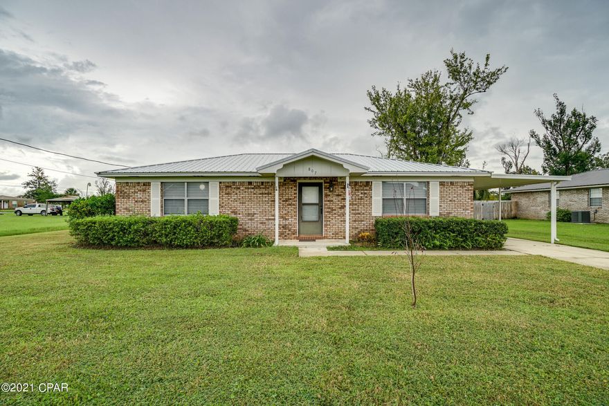 CURRENTLY UNDER CONTRACT, SELLER ACCEPTING BACKUP OFFERS Cute affordable 2/1 in the heart of Lynn Haven! Large yard in a quiet golf cart friendly neighborhood just a short ride to multiple public parks.



Home features a new metal roof and large work shed with an attached porch. Interior features all new kitchen appliances and a master bedroom with a walk-in closet. Perfect for a young or old couple or a small family who wants to be in an incredible growing area. Home is energy efficient with low year round utilities. Regularly treated for pests and has a newly installed sentricon system.



Needs flooring and some finishing work due to recent flooding by TS Fred. Remediation has already been completed.