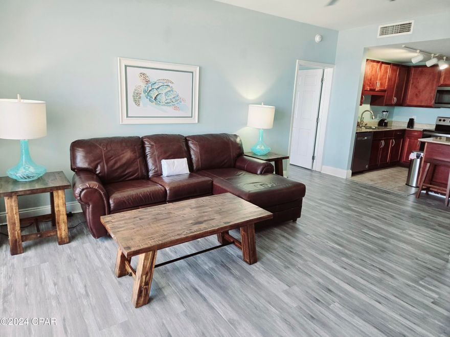 Available November 1, 2024 for a year lease of long term rental! Beautiful GULF VIEW, fully furnished unit at Laketown Wharf across the street from the Gulf for rent! This spacious condo has two full bedrooms, two bathrooms, and a bunk room. Located on the 11th Floor of Laketown Wharf, you will be sure to enjoy the amazing Gulf view from the balcony. Enjoy a full kitchen with stainless steel appliances, including a dishwasher, plus Washer/Dryer stack. $1500 security deposit and all utilities are included except electric.

Located near many attractions, restaurants, and water activities with its very own private beach access located directly across the street. Laketown Wharf Resort holds an impressive reputation as one of the largest resorts in PCB. This property is situated along more than 50,000 feet of Lakefront Boardwalk and has a seemingly endless list of amenities to choose from. Resort Amenities: 5 Pools (one is heated), Kiddie Pool, Island Pool, 10th Floor Rooftop Pool, Splash Pool, Zero entry Pool, 2 Hot Tubs, Beach Access, fully equipped Fitness Center, Putting Green, Pickle-ball Court, Nightly fountain and light show, Restaurants in Laketown Wharf, (Juan Taco, The Wharf Seafood Buffet, Pizza, In Cahoots Breakfast, Tipsy Turtle, Candymaker Ice Cream Shop), On-site Security, and free WIFI. Pineapple Willy's across the street, Walmart across the street, Hungry Howie's, McDonalds and Parlor Doughnuts nearby. Enjoy being steps away from the beautiful white sand, emerald waters of the Gulf and amazing sunsets on the beach.