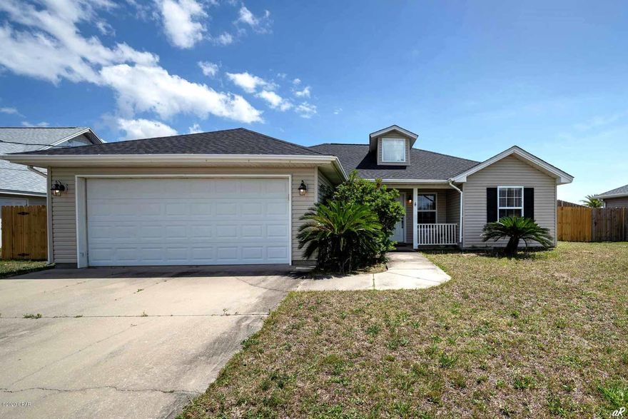 This wonderful 4 bedroom home in the convenient neighborhood of Cherokee Heights awaits you to make this your new dream home.  Lovely open floor plan with cathedral ceilings in the great room, kitchen has solid surface counter tops and pantry.  Master suite and one additional bedroom on one side of home, other two bedrooms on the other side.   One bedroom has lots of built in book shelves, chair rail,  great for nursery or office.  Lovely wood laminate floors in living areas, tile in kitchen and baths, carpet in bedrooms.   Large privacy fenced back yard with plenty of room for a pool or kids toys, more.  Home has new roof in 2019.  Full 2 car garage with pull down stairs for some attic storage.