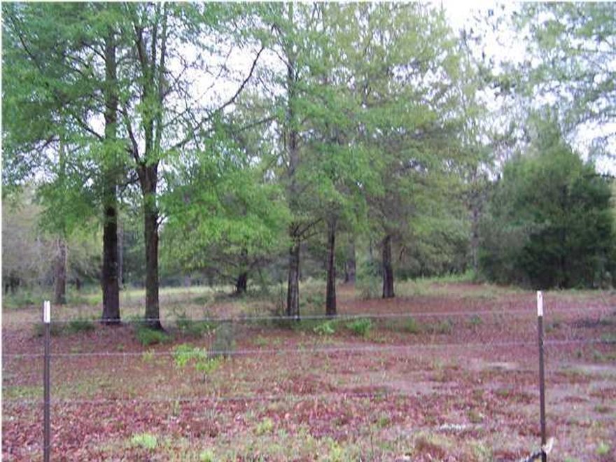 This surveyed 5.6ac tract is fenced and cross fenced. It was cleared for pasture but yet many trees are remaining for shade and beauty. All the land is high & dry and would make a PERFECT home site.