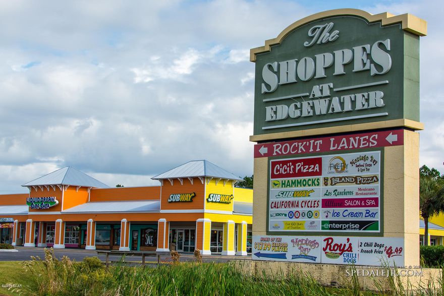 The property is a neighborhood shopping center located directly across the street from the beach in the crossroads of the resort community of Panama City Beach, Florida on Front Beach Road and Richard Jackson.