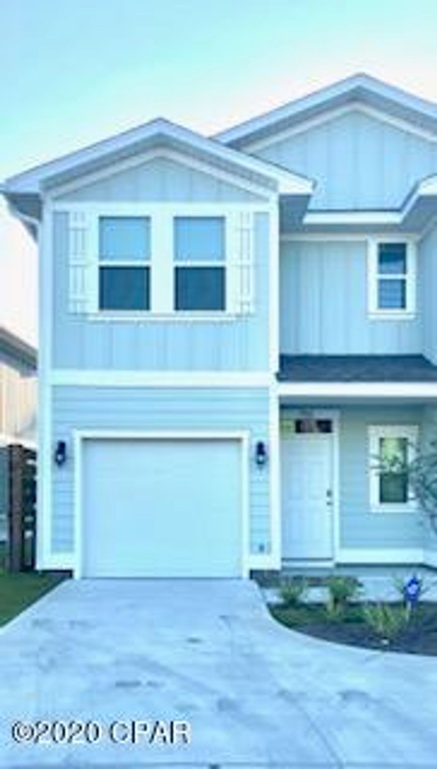 Welcome to the newly constructed Hathaway Town-homes! From the moment you enter this town-home, you will be impressed by the beautiful interior doors with nickel hardware, vinyl plank flooring and designer lighting package. Plush carpet is in all bedrooms. The kitchen is equipped with stainless Steele appliances including a smooth top range, microwave and dishwasher. Upstairs you will find 3 bedrooms , 2 of the bedrooms share a bath with granite counter-tops and shower/ tub combo. The Master bedroom has tiled shower, a double vanity with granite counter-tops and a walk-in closet. Private back deck. COMMUNITY POOL!!  Located close to Navy base, Beaches and Pier Park!-Trash and lawn care included!