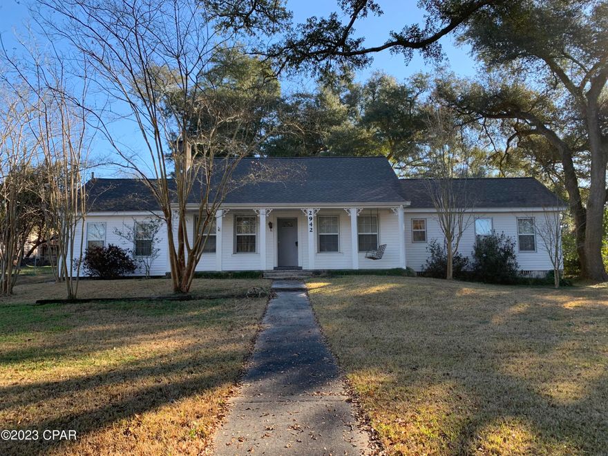 Spacious 3 Bedroom 2 Bath home in Downtown Marianna.  With Large Rooms and Unique Features this home is very spacious and inviting and ideal for a growing family.   Inside features High Ceilings, Transom windows, multiple Built-ins, an extra wide main hallway and an enormous amount of storage.  Some of its unique features include the kitchen having its own butcher block counter and prep sink, the front guest bedroom with its own private sitting room and the master bedroom having a private hot tub porch and cedar lined closet.  The rooms are a great size, the Roof was put on in 2020, the AC and Water Heater in 2019.  This property sits on a generous lot giving plenty of room in the front and back yards for entertaining. Make an appointment today to see all this home has to offer.