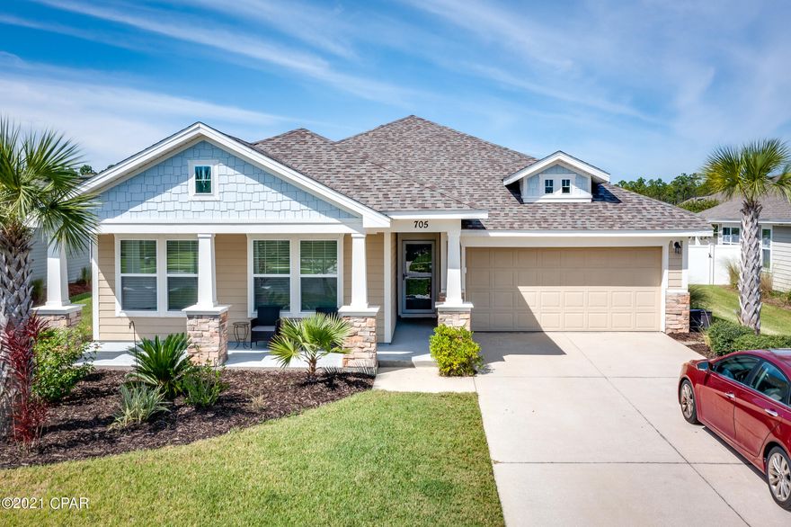 CURRENTLY UNDER CONTRACT, SELLER ACCEPTING BACKUP OFFERS. If you buy this beautiful 4BR/2BA home in Breakfast Point, your children can walk to school or play in one of the many parks. You can enjoy all of the amenities right at the front of the neighborhood (grocery store, restaurants, banks and more). Golf cart to friend's house or just relax in this beautiful split-bedroom plan that features an open concept highlighted by the huge island in the kitchen...perfect for entertaining. **NEW ROOF in 2019**  Make an appointment to see this Breakfast Point gem today!