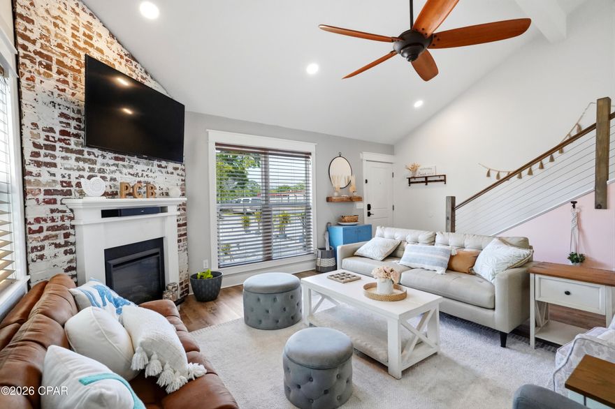 Adorable, updated, and furnished, this beautifully updated townhouse combines modern style with comfortable everyday living near the heart of St. Andrews. Inside, you'll find fresh finishes, contemporary touches, and a warm fireplace that creates the perfect focal point for the living space. The flexible floor plan offers a downstairs bedroom and bath, an upstairs bedroom and bath, and an additional bonus space ideal for a guest area, office, or playroom. Even the elevated pavers for the driveway show the caliber of this home.

This home lives with a wonderful sense of space, offering room to relax, work, and entertain while showcasing the many updates that give it a fresh, and move-in ready. Step outside to enjoy a completely updated and manicured backyard designed for low-maintenance living and maximum enjoyment. Whether you're hosting friends using the outside grilling/kitchen space, enjoying a quiet morning, or simply appreciating a beautifully curated outdoor space, this backyard delivers lifestyle as much as function.

Located near St. Andrews, all the charm, energy, and lifestyle of this historic waterfront district are just moments away. Hop on your golf cart, take a walk, or ride your bike and enjoy the Florida sunshine as you head to favorite local spots like Uncle Ernie's, Hunt's Oyster Bar, and Finn's Island Style Grub. From dining and waterfront views to markets, festivals, and the many events and activities St. Andrews is known for, this location offers an incredible way of life. With its charming personality, versatile layout, thoughtful updates, and unbeatable setting, this townhouse is a standout opportunity.