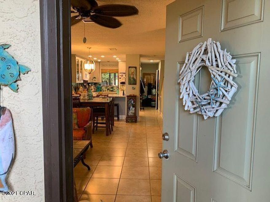 Adorable End unit, private, close to beach, and front waterfall pools and hot tub, and fully furnished not a rental but could be totally upgraded kitchen; beautiful granite counters with a wine cooler. You can have a bit of a gulf view too. Brand new king size adjustable bed in master. Beautiful furnishings, and TV's go too. Move in ready.