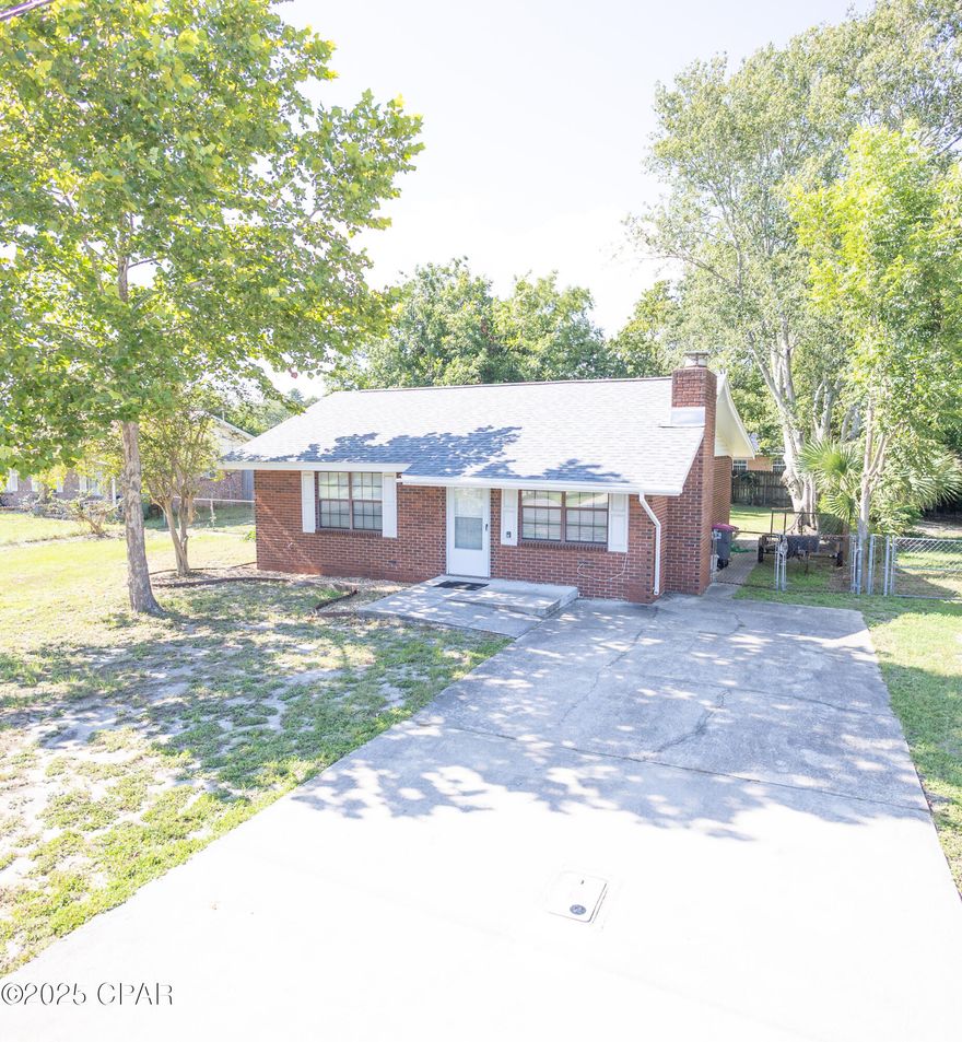 Charming Brick Home. Just 1 mile from the sandy shores of Panama City Beach, this 2-bedroom, 2-baths brick home offers comfort and convenience in a prime location. Features include a cozy fireplace, bright sunroom, spacious laundry/storage area, and a fenced backyard with a shed. Walking distance to local restaurants and attractions. Appliances include stove, refrigerator, microwave, dishwasher, washer, and dryer. Lease Terms: $1,950/month, $1,950 security deposit, One-year lease, Tenant responsible for utilities and yard maintenance. Pet may be considered with a refundable pet deposit. No fee to apply. If approved, a $32 fee covers a soft credit and background check. Available now - schedule a showing today!