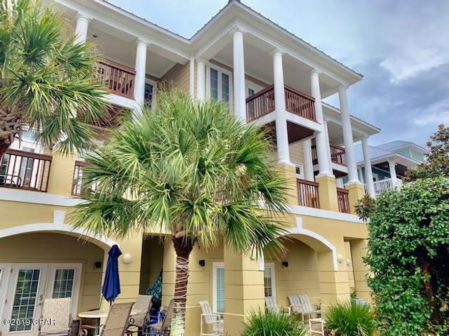 CURRENTLY UNDER CONTRACT. SELLER ACCEPTING BACK UP OFFERS. Rare West End Opportunity! Beautiful FULLY FURNISHED 5 bedroom 4 ½ bath END UNIT is part of a highly sought after small 7 unit complex with GULF VIEW!  Three levels of generous living space providing plenty of room to spread out or entertain.  The bottom level offers a one car garage plus a lock out unit complete with a large living/sleeping and small kitchen area, full bath and covered patio with private outdoor living space leading to the pool.  On the second level you will find an open living, dining and kitchen area with doors opening to a balcony perfect for morning coffee while enjoying gulf views.  In addition you will find another nice size bedroom and bath on the second level. The third level features a spacious master suitewith doors opening to yet another balcony to enjoy the amazing sunsets over the Gulf.  The large Master Bath has a separate shower and jetted tub.  There are two other bedrooms with a full bath on the third level as well, with one of the bedrooms featuring stacked bunks to sleep 6!  A shaft currently used for storage, is READY FOR AN ELEVATOR installation if ever desired.  HIGH RENTAL INCOME POTENTIAL!  Extra parking space for guest.  Come see us...Once you enter you will not want to leave!