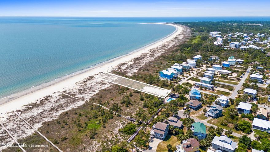 292 Pebble Beach- Cape San Blas
Prime Gulf-Front Lot - Builder Opportunity with Proven Rental ROI- NO HOA
For the builder or investor seeking a premier coastal project, this 0.89-acre gulf-front lot in Cape San Blas/Port St. Joe offers 70 feet of direct beachfront and an incredible opportunity to capitalize on strong rental demand. Current DEP build permits are already in place for 2 separate build plans, allowing for the maximum allowable home size—perfect for constructing a luxury beach home tailored for high-end vacation rentals.

Surrounded by similar newly built properties generating upwards of $225,000 in annual rental income, this lot presents a compelling opportunity for a high-return investment. Located in the heart of Florida's Forgotten Coast, the property sits conveniently between Cape San Blas, Indian Pass, and Port St. Joe—giving future guests easy access to dining, recreation, and waterfront activities.

The site's unique position adjacent to the Surfside Estates dune walkover easement ensures unobstructed, panoramic views of the pristine dunes and the shimmering Gulf of Mexico—elevating its value and appeal.

Don't miss this rare chance to develop a premier beachfront home in one of the region's most desirable and scenic locations. Whether for resale or luxury vacation rental, this lot delivers the setting, size, and income potential savvy builders are looking for.