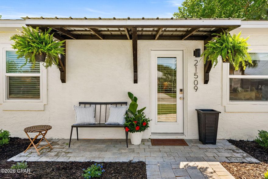 This beautifully updated 3-bedroom, 2-bath home offers 1,268 sq ft and was fully renovated in 2023 with modern, coastal finishes throughout. This is move-in or rental ready from day one.
Enjoy an open, inviting layout along with a large, brand-new screened-in back porch--perfect for entertaining or relaxing after a day at the beach. The backyard features thoughtfully designed landscaping throughout and an outdoor shower for added convenience.
Located just a 5-minute walk to a quieter, less crowded stretch of the beach, you'll love the easy access to the Gulf without the hustle of high-density areas. Situated in a clean, well-kept, golf cart-friendly neighborhood.
Ideal as a primary residence, second home, or income-producing short-term rental.