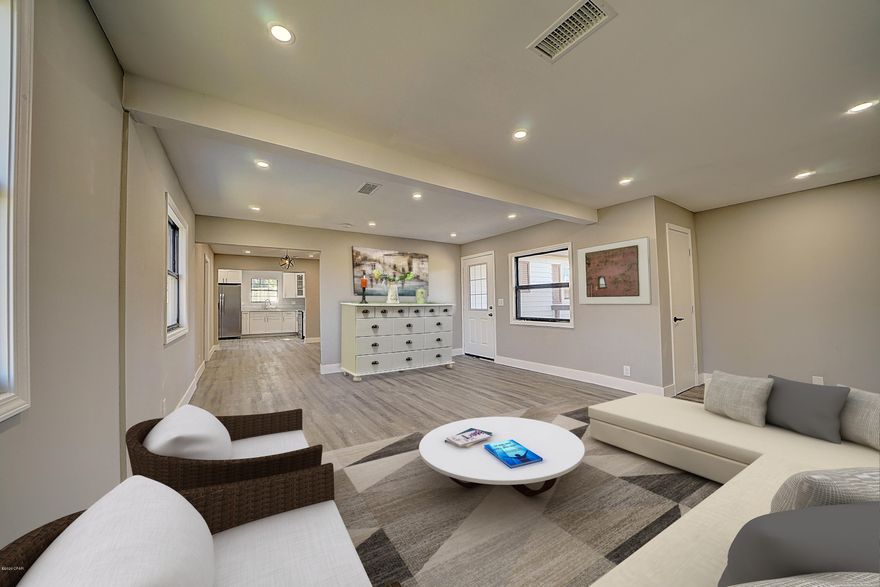 CURRENTLY UNDER CONTRACT, SELLER ACCEPTING BACKUP OFFERS' This super cute house has it all -- on one sprawling level: new beautiful (and durable) flooring, fresh neutral paint, new vanities, a separate laundry room, a front deck and a screened-in porch. Your completely renovated kitchen features new cabinets, stainless steel appliances, subway tile and classic granite countertops. With 4 bedrooms, lots of closet space and 2 full bathrooms, everyone in the family has room to spread out.



The home is located at the end of a quiet, long pathway. The property backs up to the woods (no neighbors!), and a new tall fence along one side offers even more privacy. You and the kids can easily walk to school (Rutherford High School), parks and the beach. This neighborhood is changing fast  even if you're not ready to move in, it would be a wonderful money maker!