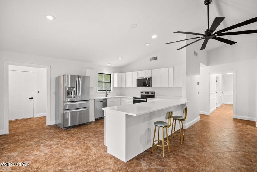 No HOA. Income potential. Move-in ready.

This beautifully refreshed home features a brand-new kitchen with quartz countertops, brand new appliances , cabinets and  fresh interior paint, creating a bright, modern feel from the moment you walk in.

A standout feature is the separate mother-in-law suite currently operating as a successful Airbnb--perfect for generating extra income, hosting guests, or creating a private space.

Enjoy a large backyard with plenty of room to relax, entertain, or make it your own.

Ideally located just 2 minutes from the Navy base and 2 minutes from Patronis Elementary School, offering convenience for both work and everyday living.

A rare opportunity to own a home that offers both comfort and income potential--all in one.