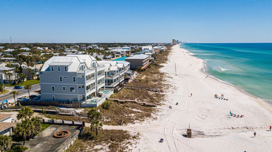 This Beach house has it all! Enough room to accommodate the largest group or family with the upmost class and style. 4 stories to spread out the rooms and living spaces yet cozy enough to enjoy everyone.Nine bedrooms and 9.5 baths allows each guest to have their own bath room and feel right at home. The home is decorated beautifully and has all the amenities you need for your home away from home. The private pool gives you a nice option from the beach or to cool off after an exciting day at the beach! Each floor has its own balcony to bring entertaining outside as well. This home should be viewed to get the sheer beauty and comfort it provides. Call today for your private showing.