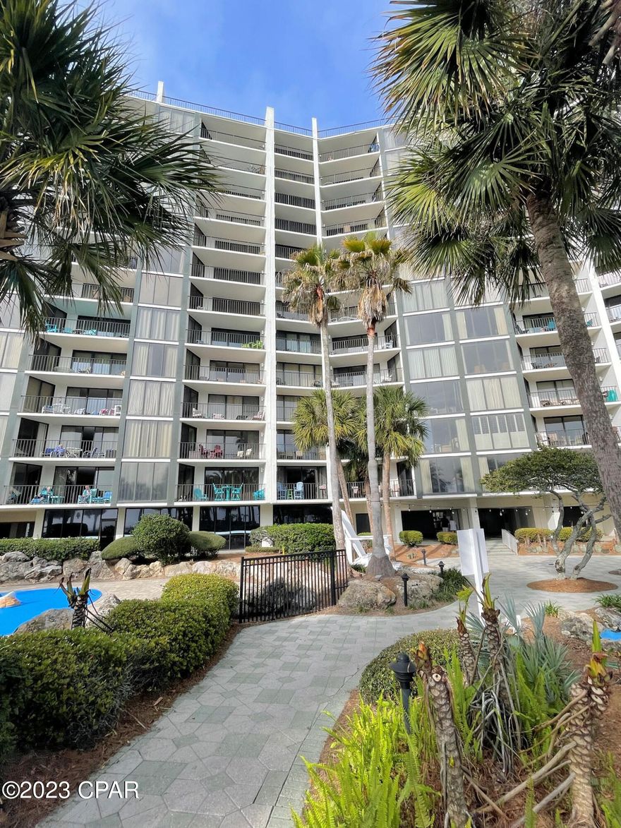 GULF FRONT CONDO in Panama City Beach!! Enjoy fabulous gulf views from this 2 bedroom/2 bath condo located in Tower 1 in Edgewater Beach Resort. Edgewater Beach Resort amenities include a lagoon pool area with waterfalls, cabanas and beautiful landscaping, heated pools, hot tubs, Oceans Restaurant & Bar, Edgie's/Starbucks Coffee Shop/Ice Cream Parlor, spa, fitness center, 9-hole executive golf course, pro shop, tennis/basketball courts and more. The Kids Adventure Club includes splash pad, arcade and events. Edgewater is a gated resort with 24-hour security. The Resort is conveniently located in the heart of Panama City Beach close to shopping, dining and entertainment for the family.  One seller is a licensed real estate broker in the state of Alabama.