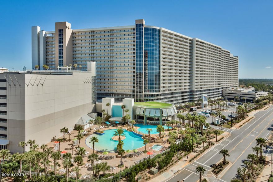Laketown Wharf Resort Is In The Heart Of All The Fun & Excitement In Panama City Beach Just Steps Away From The World's Most Beautiful White-Sand Beaches, Shopping, Dining & Entertainment. This Beachside Resort Offers Unparalleled Amenities With Convenient Beach Access, 5 Unique Pools, A Kids Funscape Playground, Splash Bar & Grill, Gulf View Fitness Center & Covered Garage Parking. Laketown Wharf Offers A Variety Of Views Including The Gulf Of Mexico, Lake & Golf Course. Enjoy The Nightly Fountain & Light Show & Market Shops Along The 52,000 Square Feet Of Lakefront Boardwalk. This Residence Has 1 Bedroom, 2 Baths, Bunk Room & Can Easily Accommodate Over 6 People. Features Include: New Furniture, Flooring & Paint, Exceptionally Large Open Floor Plan, Expansive Balcony, Granite Countertops, Fully Applianced Kitchen With Breakfast Bar. Multiple Views, Floor Plans & Floor Heights Also Available! Models Open Daily From 10-4! Financing Available With Only 10% Down (Subject To Credit Approval)! Call For More Details!