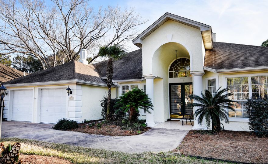 AS YOU ENTER THIS HOME THRU THE LARGE FOYER YOU WILL SEE JUST HOW OPEN AND AIRY IT IS WITH ALL 10' CEILINGS AND BEAUTIFUL GLASS TRANSOMS BETWEEN ALL ROOMS. GREAT FOR ENTERTAINING! DINING ROOM, LIVING ROOM/OFFICE,FAMILY ROOM AND MASTER B/R ARE ALL BEAUTIFUL LAMINATED WOOD FLOORS; AND TWO B/R'S CARPET LIKE NEW. KITCHEN HAS PORCELAIN TILE FLOOR, CORIAN COUNTER TOPS AND GLASS TILED BACK SPLASH. MASTER BATH HAS GRANITE COUNTERS AND PORCELAIN SINKS AND NEW HARDWARE. ALL WATER CLOSETS HAVE BEEN REPLACED AND 1/2 BATH HAS NEW GRANITE COUNTER TOPS AS WELL. 2ND BATH HAS SOAKING TUB AND DOUBLE VANITIES. FAMILY ROOM HAS A BEAUTIFUL WOOD BURNING FIREPLACE AND SLIDING DOORS THAT OPEN AND STACK ON EACH OTHER FOR OPEN ACCESS TO LANAI.