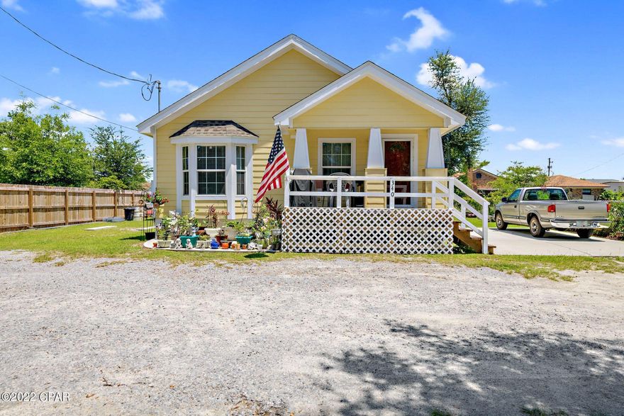 Tucked away off the street, this cozy home has been completely renovated inside & out! Everything from the subfloor to the roof has been replaced, including all new duct work for the AC and Hardie Board siding. This is a perfect starter home, rental, or for someone looking to be close to everything, but still have some peace and quiet. Owner occupied.

12x10 shed will convey will all appliances, washer/dryer will not. Seller will replace chandelier over dining table.

Home is also hook up ready for RV or camper.