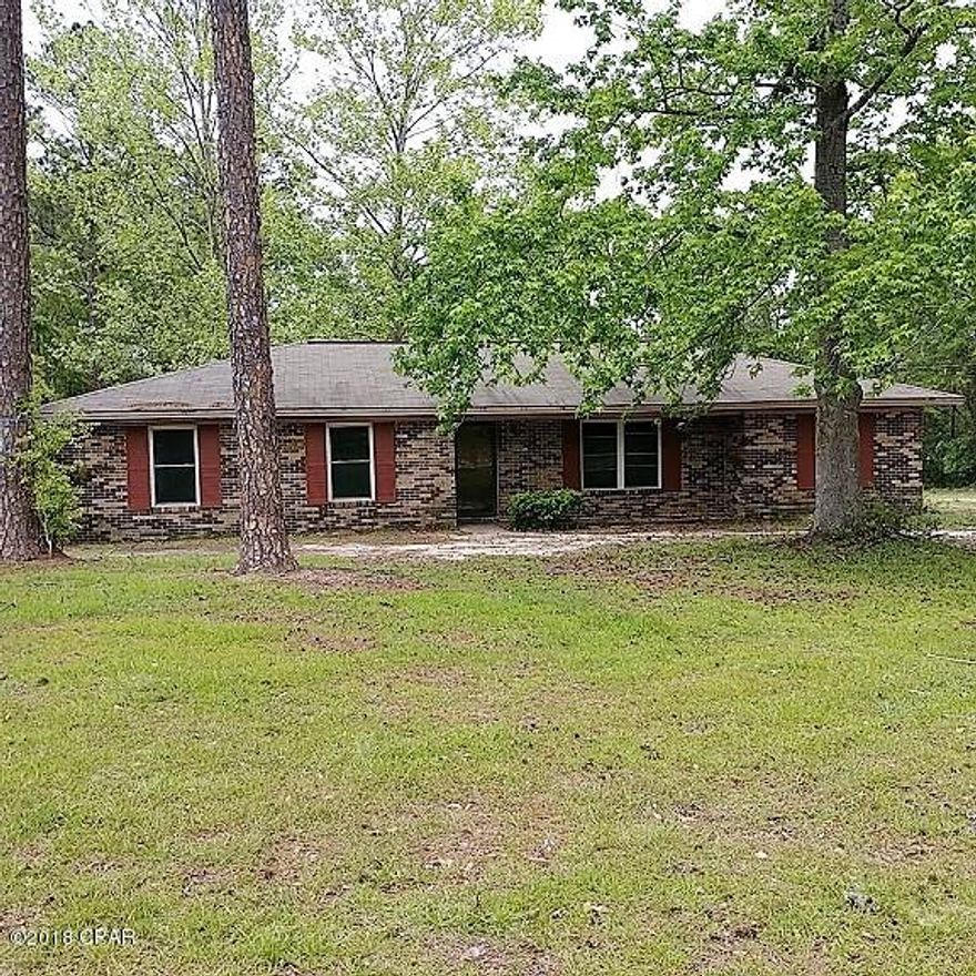 Brick home in a great location just one mile from Bonifay schools.  Fenced yard with gated driveway.  Home has an attached carport and a nice shed in back yard. Seller makes no representations or warranties as to the condition, improvements or appurtenances, and the property is being sold as-is, where-is.