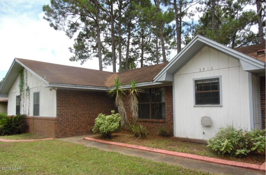 Here's a great opportunity to own a 4 bedroom, 2 bath home with 1/4 acre. It is conveniently located to Tyndall Air Force Base, Downtown Panama City, Hospitals, Doctors, and all Callaway's Shopping and restaurants. Sold As-Is.