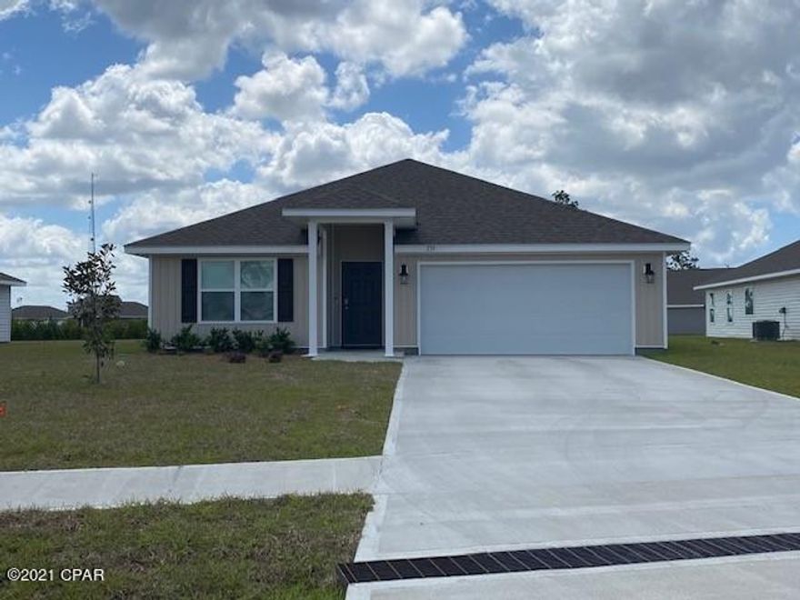 The Cali floor plan features 4 bedrooms with one that can be used as a den or office. This home has quality paint with

orange peel textured walls and traditional 8' ceilings. Vinyl flooring throughout all common areas of the home and carpet in the bedrooms. The kitchen is open

and spacious with a center island and includes a pantry, beautiful stained cabinetry and durable laminate countertops. The appliances include a dishwasher,

stove and microwave. The owner's suite has a nice sized bath with separate shower and large soak tub, as well as a large walk-in closet. This home is being constructed with the Zip Sheathing system, providing greater protection than a traditional housewrap from damages due to wind, rain, and extreme weather. A standard Smart Home package includes a KwikSet keyless entry, Skybell doorbell, automated front porch lighting, an Echo
Dot device, and Quolsys touch panel which can be integrated to control your lighting, thermostat, front door and so much more.
A builder 10 year structural warranty is also included.

Pictures, photographs, floor plans, elevations, features, colors and sizes are approximate for illustration purposes only and will vary from the homes as built. Home and community information including pricing, included features, terms, availability and amenities are subject to change and prior sale at any time without notice or obligation. For Move-In/Completion Estimates: Ready dates are estimates only. Timing of completion of construction and buyer move-in are subject to contingencies contained in home purchase agreement and governing jurisdictions issuance of a certificate of occupancy, and may change due to forces majeures and other delays or disruptions outside the reasonable control of the Builder.