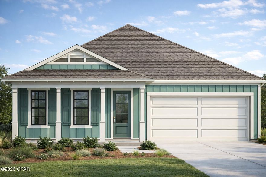 The Paisley is a thoughtfully designed 4-bedroom, 2.5-bath home offering just under 2,000 square feet, perfect for buyers who want room to grow without sacrificing style or simplicity. East Bay Park is Callaway's only HOA-free new construction community, and is quickly becoming one of the most desirable places to buy for those who want freedom, quality, and smart design. Located just minutes from Tyndall Air Force Base, this neighborhood is especially attractive to military families, professionals, and move-up buyers who want to get established in a growing area before it fully matures. The Paisley reflects the intentional approach behind East Bay Park, these homes are designed to feel personal, functional, and elevated, not mass-produced. With multiple bedrooms, a practical layout, and spaces that adapt to real life, this floor plan is ideal for households that need flexibility now and in the future. Presale opportunities in East Bay Park allow buyers to secure their place early in a community that's gaining momentum fast. Inventory is limited, demand is growing, and buyers who act early often have the greatest advantage - schedule your tour today!