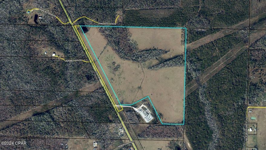 80 acres of prime farm land currently being leased for row crops. This property  would be great for continued farming or would be excellent for developing as is located on high traffic state road.  Less than an hour from some of the world's most beautiful gulf and bay beaches and also very close to Chipola River. So many possibilities in owning this wildlife abundant property. This would be a perfect place for an RV park!