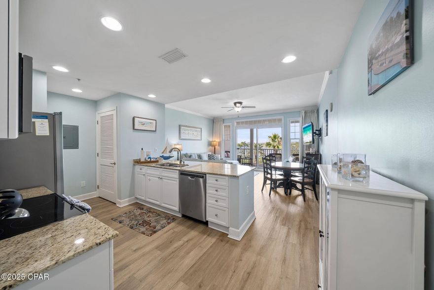 Open the door to endless views of the 
Lagoon, Shell Island and St, Andrews  State Park, Enjoy  Watching the boats  headed out to the the pass for a day on the water  . Wake up to beautiful Morning sunrises or enjoy the peaceful sunsets to end your day. Relax by the spacious lagoon pool and enjoy watching the golfers on the 4th tee box or listen to the soothing sounds of nature. Open the door to the unit and you see the breath taking views of the lagoon
 the spacious great room ,kitchen and oversized balcony. Sleep tight in the cozy master suite and enjoy this super condo. Bay Point fee $1,650 per year