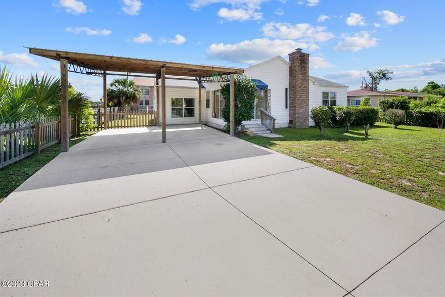 Welcome to 120 N Cove Blvd. This charming 3 bed 2 bath home boasts 1400 Sqft and  is the perfect starter or investment home. when you walk inside you will notice the original hardwood floors from 1941. The hard wood runs throughout the entire house. The electrical and plumbing were updated in 1999. The roof was replaced in 2019, along with the A/C and Water heater. the large backyard features two large utility sheds. You will love living in this neighborhood. The cove is a historical neighborhood with several waterfront Parks, and is in close proximity to downtown Panama City and boasts several local restaurants, boutiques, salons, and even a boat ramp at the St. Andrews Yacht Club and the Panama city marina.