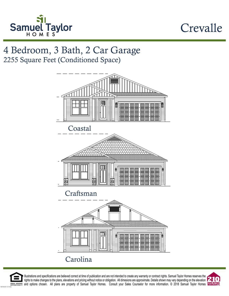 This home features the Cravelle floor plan with available Carolina elevations. 

Cravelle 4 Bed, 3 baths, 2 Car Garage