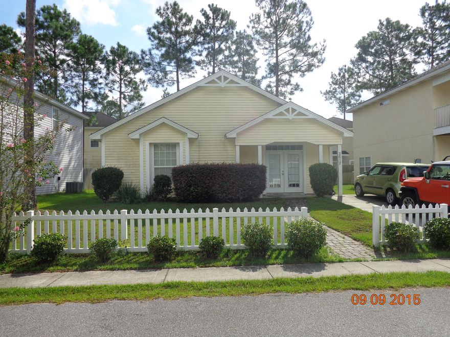 Cute 3/2 home in a neighborhood featuring Coastal-Victorian architecture, white picket fences with sidewalks connecting all homes. As you enter the double french front doors you'll find a large Great room open to the kitchen with lots of cabinets & breakfast bar. Short Sale.  All sizes are approximate & should be verified if important. Make your appointment to see today!