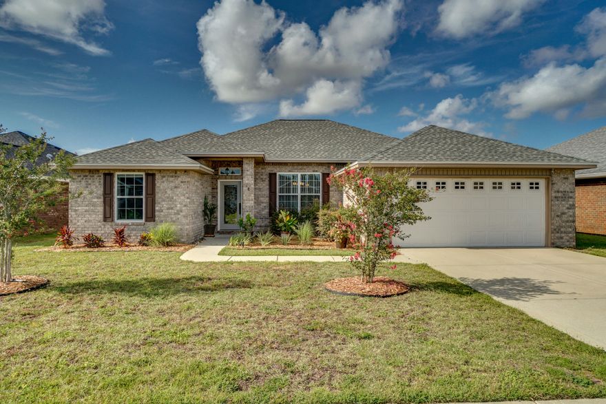 Are you looking for a newer 4 bedroom pool home? Check out this great 4 bedroom, 2 bath home with over 1800 heated and cooled sqft, a great split bedroom, open floor plan, with a heated saltwater pool in the Azalea Place Subdivision. The interior features granite counter tops with a large island, plenty of cabinet space and a nice large pantry for storage, large bedrooms, and a large master bedroom with en suite bath with double sinks, his and hers walk in closets, a large walkin shower, with a separate jacuzzi tub and an extra linen closet. There is also a great screened in patio overlooking the pool area. The pool is a saltwater pool and best of all it is heated so you can enjoy it all year round. The large deck offers plenty of space to entertain rain or shine. Call your Realtor Today.