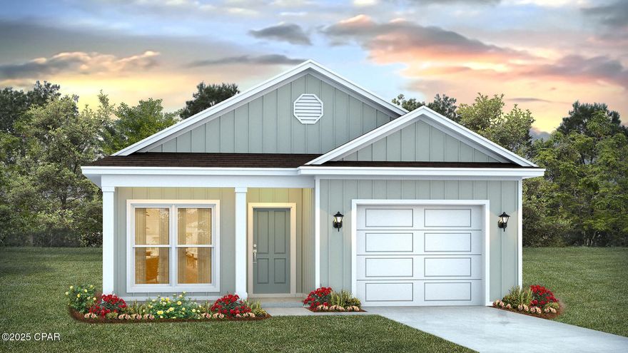 This pre-construction homesite offers the opportunity to secure new construction prior to groundbreaking. This property will be developed with the Julia floorplan and built to current design standards and specifications. Buyers may have the ability to personalize select finishes depending on the stage of construction. Estimated completion timelines and build details available upon request.  
This is a beautifully designed single-story floor plan that perfectly blends style, comfort, and practicality for modern living. Just off the foyer, you'll find a versatile study, a convenient laundry room, and easy access to the garage. Continuing down the hall, you'll be drawn into the expansive, open-concept great room where the kitchen, living, and dining areas flow together effortlessly, creating a space that's perfect for both everyday living and entertaining. Natural light pours in, filling the entire area with warmth and creating a bright, inviting atmosphere. 
 
The kitchen is the focal point of this home, and it is designed for both beauty and functionality. Featuring crisp white shaker-style cabinets, stunning quartz countertops, a large center island, sleek stainless-steel appliances, and a spacious pantry, it's a chef's dream come true.  
 
The primary bedroom offers a tranquil retreat, with a generously sized bedroom, a spacious walk-in closet, and a private ensuite bathroom designed for relaxation. The ensuite features a double vanity with granite countertops, an enclosed shower, and plenty of storage. Bedrooms two and three are ideal for children, guests, or even a home office, and they share a conveniently located bathroom with a tub/shower combination. Interior features of this home will include quartz countertops, EVP flooring throughout, matte black plumbing fixtures and appliance package with a stove, microwave and dishwasher. 

Images are of model home and may include custom design features not available in other homes. Furnishings and decorative items are not included with home purchase.