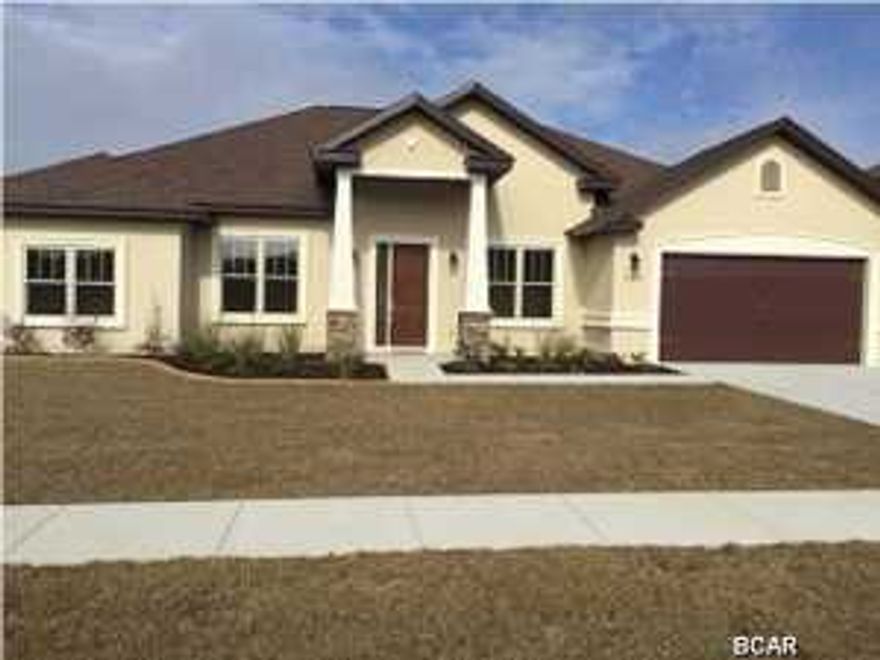 Another quality built, New Construction home in Colony Club/ Holiday Golf, Water front community. This beautiful ,open/split floor plan has 2,256 square ft with four bedrooms, three full baths,a private office and a formal dining room. Some of the numerous features include 10 and 11 ft raised ceilings, recessed lighting, crown molding in all common areas, 20''tile and granite in kitchen and all three bathrooms. The well equipped kitchen features a large breakfast bar with pendant lights, 42'' wood cabinetry, stainless appliances, and walk-in pantry, as well as a spacious breakfast area. The luxurious master bath boasts a large walk-in closet, a double vanity with brushed nickle faucets and granite counter tops , a garden tub, an over sized separate tiled shower, and a linen closet.