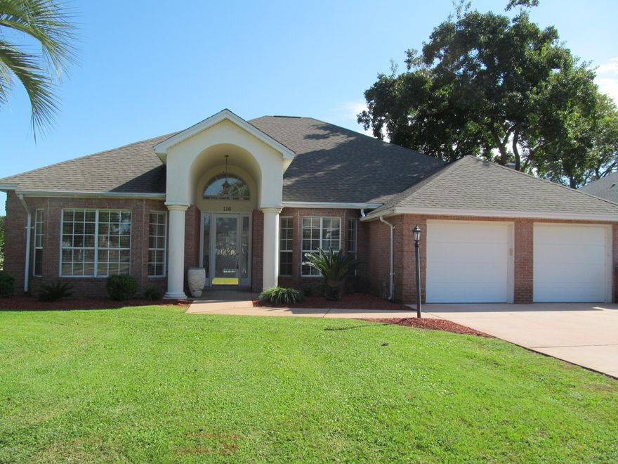 Palm Bay - 3 bedroom, 2.5 bath brick POOL home featuring split bedroom floor plan, gourmet kitchen with breakfast area, formal dining area with electric fireplace, office with built in desk and bookcase, bamboo and tile flooring, large laundry room with wash tub, oversized garage and in ground pool. Pool is  located in screen enclosure. Pool service and lawn service provided. Washer/dryer and intercom system are AS IS.  RENTERS INSURANCE REQUIRED. *250 pet deposit/$50 pet fee/$50 month pet rent.