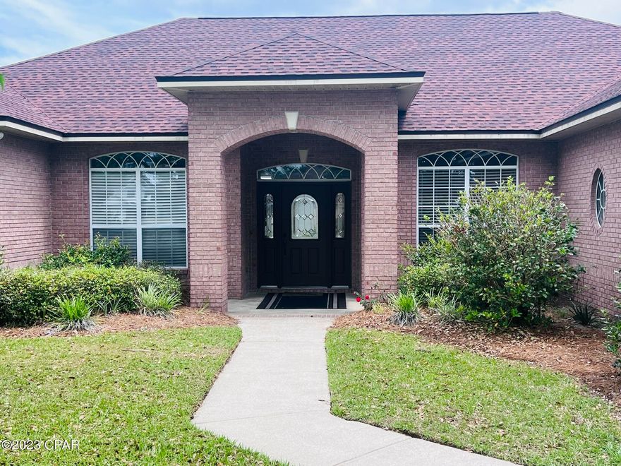 Experience luxury living in this stunning, all-brick pool home in the highly sought-after Mowat Highlands Subdivision. This beautiful 4-bedroom, 3-bathroom home boasts an open floor plan with generous windows that flood the space with natural light. As you enter, you're greeted by a spacious, open, and airy formal dining room that can easily accommodate a large dining table. The eat-in kitchen features custom cabinetry that adds to the home's overall elegance and sophistication. The breakfast bar is perfect for smaller gatherings while the adjacent great room provides ample space to relax and unwind.

 

The great room features beautiful wood flooring and overlooks the private backyard and covered patio, where you can enjoy a refreshing dip in the pool on hot summer days. The master bedroom is a true retreat and is spacious enough to easily fit a king bed. It features two walk-in closets, providing ample storage space, and a private bath with double vanities. Access to the back-covered patio provides the perfect spot to enjoy your morning coffee or an evening cocktail.

 

The two additional bedrooms are located on the opposite side of the house, ensuring privacy and seclusion. They share a full bathroom that features modern fixtures and plenty of counter space. With three full bathrooms, this home ensures that everyone has ample space and comfort.

 

The home also has a three-car garage, which provides ample space for your vehicles and additional storage. Surrounding sound in most rooms and wiring for a security system ensure that you'll always feel safe and secure in your home. The backyard features an outdoor sink, perfect for hosting gatherings and BBQs. The home also has an attic with walk-space storage, providing even more storage options.

 

Other features of this beautiful home include custom cabinets that provide ample space for all your kitchen essentials, water hose access on all four sides of the house for your convenience, and a covered backyard patio that's perfect for relaxing and enjoying the outdoors. With its beautiful design, luxurious features, and unbeatable location, this home is an absolute must-see. Don't miss out on the opportunity to make this home yours and enjoy the ultimate luxury living.