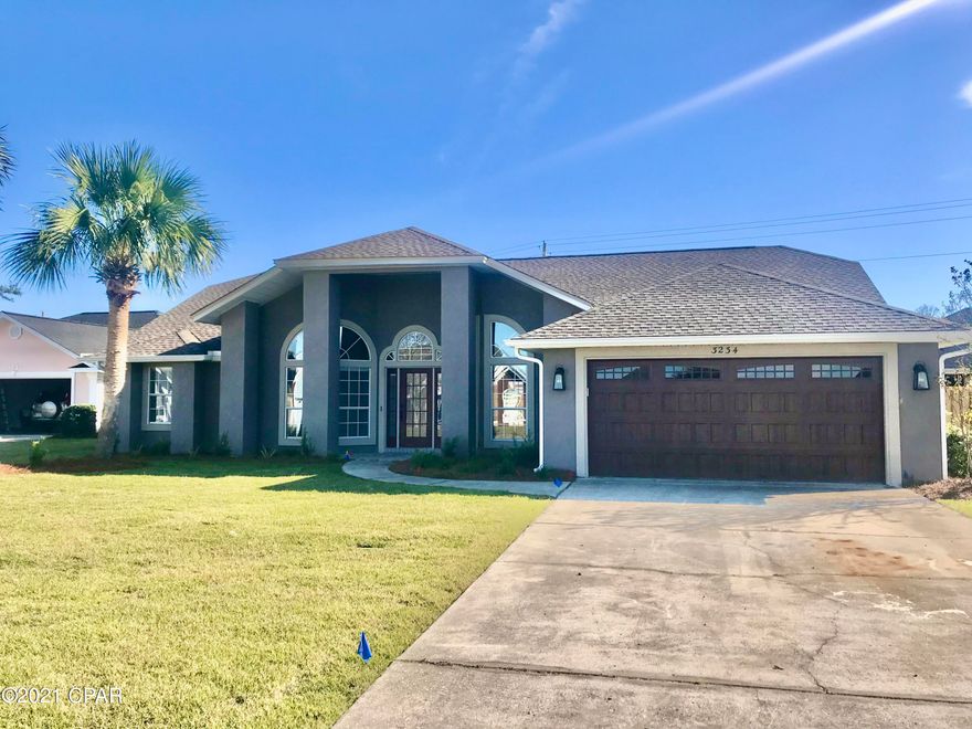 This is an updated 4 bedroom 2 bath house in Panama Country Club. It's a great neighborhood for families. There is a large family room with a fireplace. The kitchen is designed for social gatherings and a large fenced back yard for play. Pets are allowed with a pet deposit.