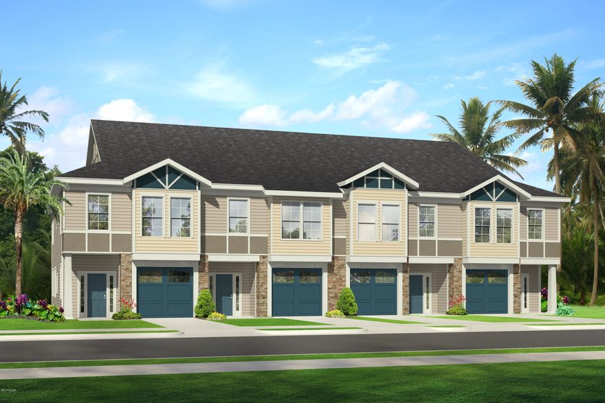 LOCATION LOCATION LOCATION!! A short distance from the beach, shopping and restaurants. The Exterior Sutherland plan offers an open concept and 10 ft. ceilings. Featuring ivory color toned cabinets, and granite counters throughout. Stainless steal appliances, and luxury wood look vinyl flooring. Upstairs you will find 3 bedrooms and 2 baths. Master bath features a tiled shower and a separate garden tub.