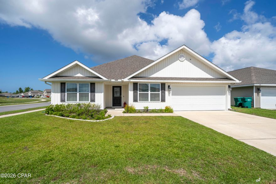 Need a rental home for a BIG FAMILY then we've got the home for you. Great corner lot home available for a big family! This 5 bedroom, 3 bath home in Bridge Harbor features an open floor plan with large master suite. Privacy fenced backyard with large patio, pergola and other outdoor features. Bridge Harbor has community pool and parks and is 5 miles from Tyndall Air Base. Ask about discounted deposit for Active Duty Military.
