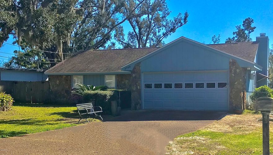 Well kept 3BR/2BA home in great location. Close to the water with a public boat ramp right around the corner  featuring access to the Bay and Gulf. Room to store your boat on property and even has an outdoor sink to clean your catch. Features great room with fireplace, cathedral ceiling, and a pool table that conveys with property! Grade 4 wood-look tile in great room, 2 car garage has shelving, work bench, and 1 freezer (that stay). Private backyard with a flourishing grapefruit tree, covered patio for peaceful evenings around the fire pit (that stays). Storage building (everything in storage bldg conveys; tools, lawn mower, pressure washer and more). The roof is approximately 9 years old and the sprinkler system is on private well. All information is approx. and must be verified by buye