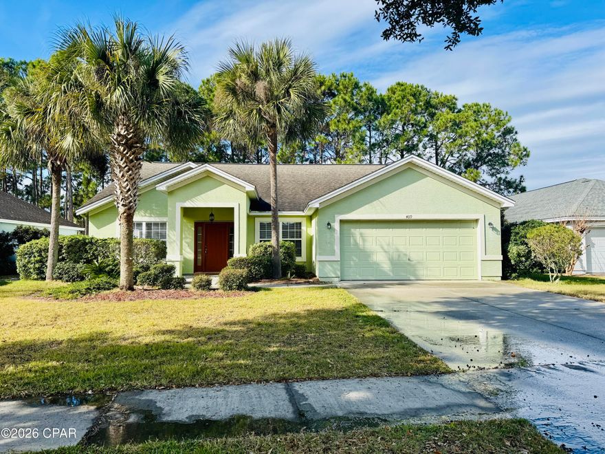 Live in one of Panama City Beach's most desirable residential communities--Palmetto Trace. Ideally located just minutes from Pier Park, Frank Brown Park, and the world-famous white sand beaches, this home offers the perfect balance of convenience, comfort, and lifestyle.

This beautifully maintained home features a spacious and functional layout with generous living areas, abundant natural light, and a seamless flow designed for both everyday living and entertaining. The open living space creates a welcoming environment, while the well-appointed kitchen and comfortable bedrooms provide the space and privacy today's renters value most. The primary suite offers a peaceful retreat, ideal for unwinding at the end of the day.

Situated in a quiet, established neighborhood, residents enjoy a sense of privacy while remaining close to everything Panama City Beach has to offer. Shopping, dining, entertainment, and outdoor recreation are all just minutes away. Frank Brown Park is within walking distance, offering trails, sports fields, and year-round community events.

Palmetto Trace is known for its prime location, well-kept homes, and strong residential appeal, making it one of the most sought-after long-term rental communities in the area.

This is an exceptional opportunity to enjoy comfort, convenience, and coastal living in one of Panama City Beach's premier neighborhoods.