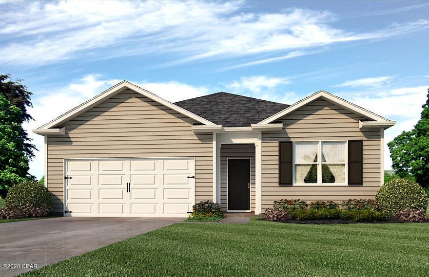 The Cali floor plan has two bedrooms just off the foyer with a shared bath. The kitchen is open and spacious with plenty of

cabinetry, a corner pantry, a center island with sink and dishwasher. The standard appliances include, a stove, microwave and dishwasher.  Bedroom 1 is just

off the large living area and has a dual sink vanity, a large soaking tub, separate shower and a walk-in closet. Additional features include, vinyl flooring throughout

the common areas and carpet in the bedrooms, nickel hardware on interior doors