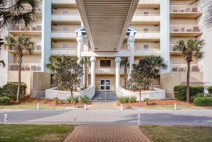 Don't let this condo pass you by!  Located in Seychelles Resort this one bedroom, two bath condo is complete with bunk bed area and has new appliances, plumbing hardware, light fixtures and freshly painted. Imagine relaxing on your condo balcony and enjoying this priceless view!  This luxury gulf-front condo  on the quiet east-end of Panama City Beach, is located within walking distance to St. Andrews State Park and right next door to the iconic Schooners restaurant.  Watch the fishing fleet and ships as they go through the pass.  Seychelles Resort provides you with a fully-equipped fitness center, high speed elevators, game room and heated gulf front topical pool complete with lush tropical landscaping.  You can feel the energy of the beach lifestyle as you enter the condo.  Don't forgot the covered parking garage and walk over.  You will want to schedule your private tour of this desirable condo today!    All information contained herein is believed to be true and accurate however buyer assumes complete responsibility of verification of all information.