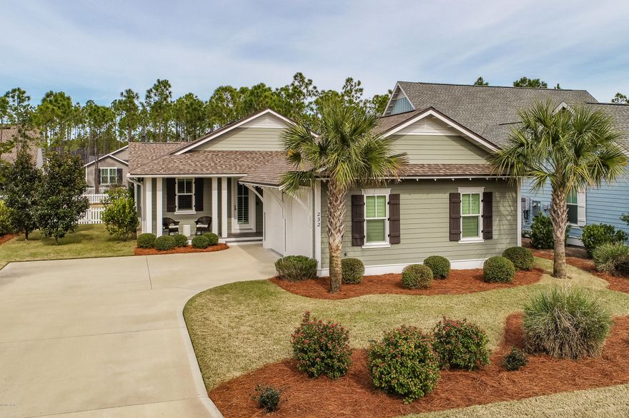 Impeccable home located in Watersound Origins. This beautiful 3-bedroom/3-bath home is over 2200 square feet and sits on a 70x140 foot water view lot. The open-concept layout highlights beautiful sight lines. Stone countertops throughout the kitchen and bathrooms, soft-close cabinets, walk in closets with wood shelving, and a dedicated home office. The fireplace is the focal point of the large living room, and plantation shutters throughout the home invite the natural sunlight in.

The huge master suite offers a luxurious bath with separate water closet, shower, a soaking tub and dual vanities. 

The large private outdoor space is perfect for entertaining with a screened in porch and a separate outdoor 34x10 paver patio complete with a firepit and a dining area.